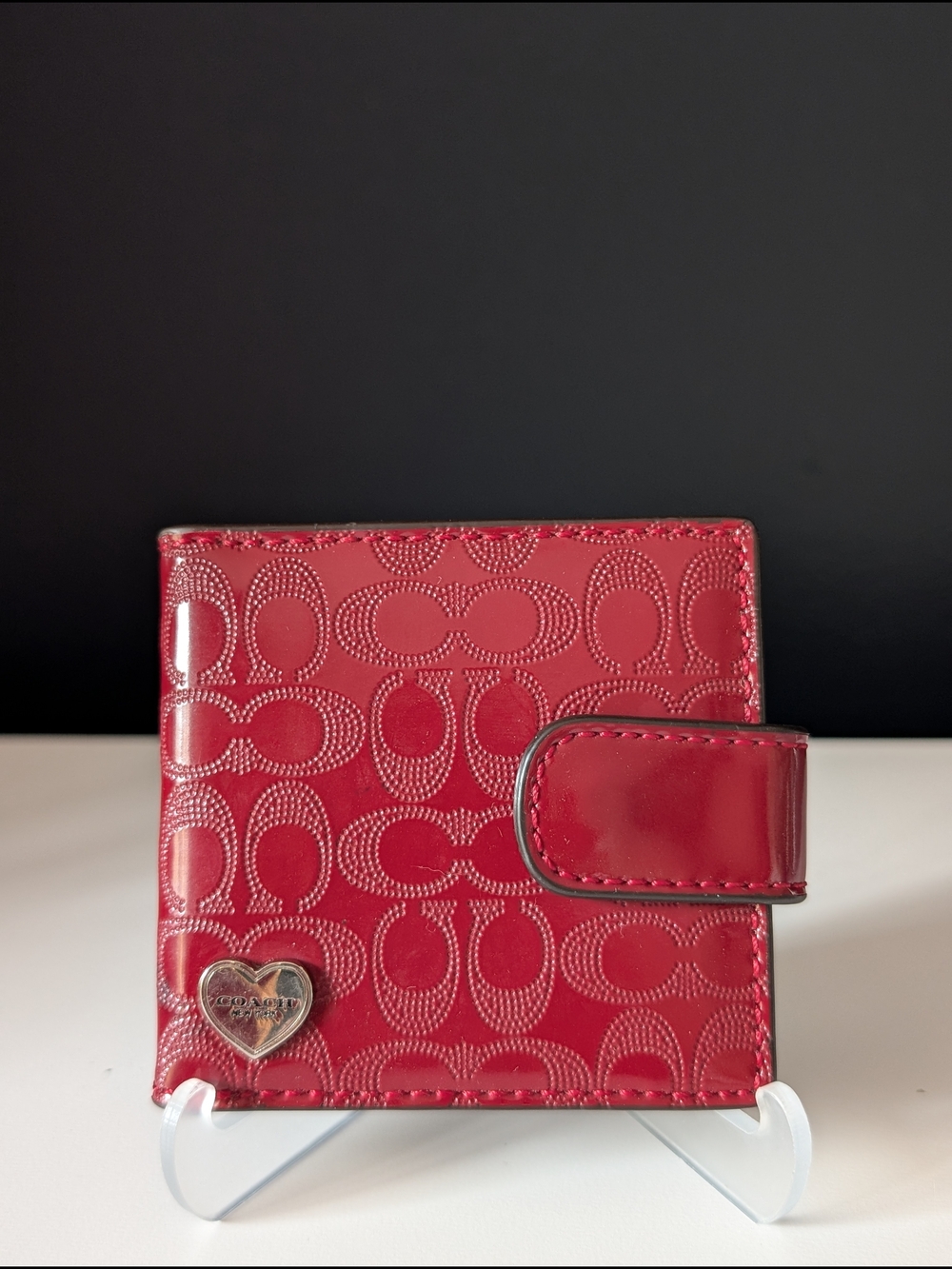 Coach Embossed Signature C Compact Mirror